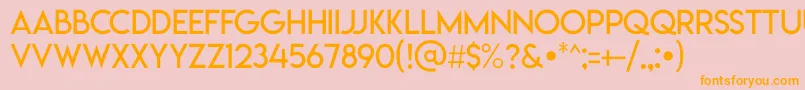 Lemonmilklight Font – Orange Fonts on Pink Background