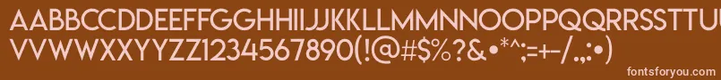 Lemonmilklight Font – Pink Fonts on Brown Background