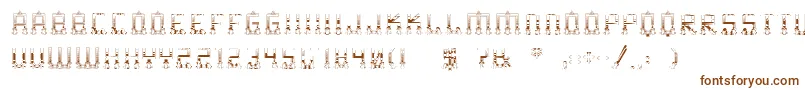 Шрифт MsValparaiso – коричневые шрифты на белом фоне