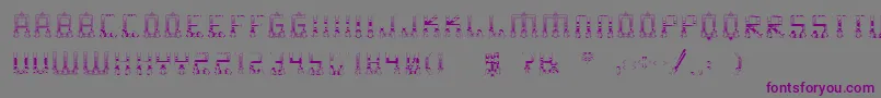 Шрифт MsValparaiso – фиолетовые шрифты на сером фоне