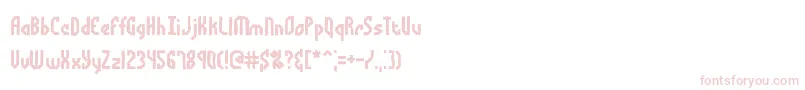 BocumaAngleDentBrk Font – Pink Fonts on White Background