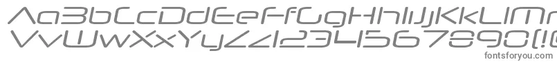 NeuropolnovaxpItalic-Schriftart – Graue Schriften auf weißem Hintergrund