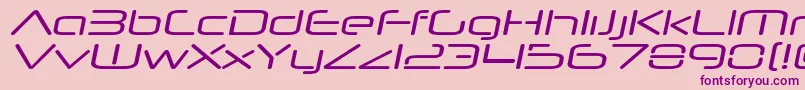 NeuropolnovaxpItalic Font – Purple Fonts on Pink Background