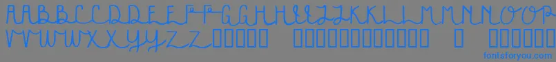 Festivala Font – Blue Fonts on Gray Background