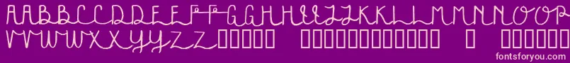 Festivala Font – Pink Fonts on Purple Background