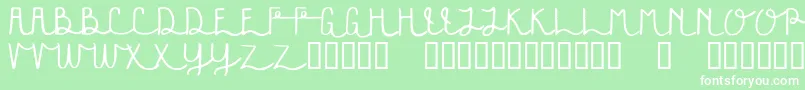 Festivala Font – White Fonts on Green Background