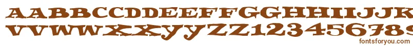 Fettecke Font – Brown Fonts on White Background