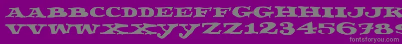 Fettecke Font – Gray Fonts on Purple Background