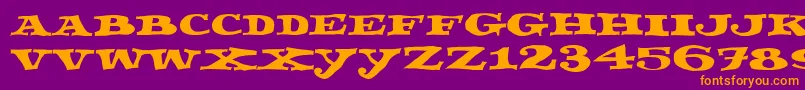 More about Fettecke Font Fettecke Font – Orange Fonts on Purple Background