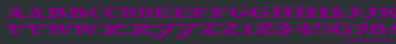 Fonte Fettecke – fontes roxas em um fundo preto