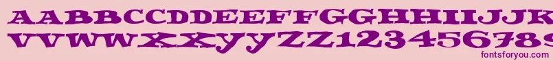 More about Fettecke Font Fettecke Font – Purple Fonts on Pink Background