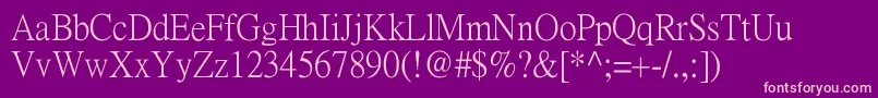 Pmingliu Font – Pink Fonts on Purple Background