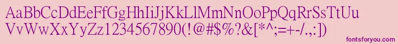 Pmingliu Font – Purple Fonts on Pink Background