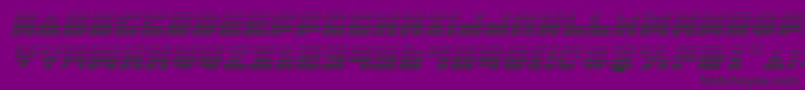 LoboTommyGradientItalic-fontti – mustat fontit violetilla taustalla