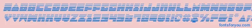 LoboTommyGradientItalic Font – Blue Fonts on Pink Background