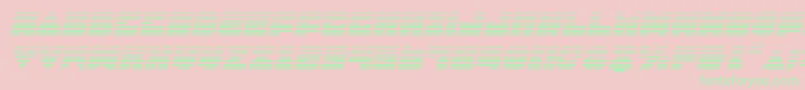 LoboTommyGradientItalic Font – Green Fonts on Pink Background