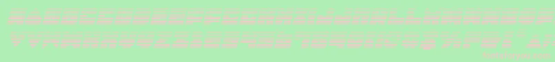 LoboTommyGradientItalic Font – Pink Fonts on Green Background