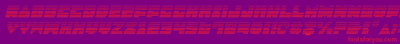 LoboTommyGradientItalic Font – Red Fonts on Purple Background