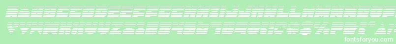 フォントLoboTommyGradientItalic – 緑の背景に白い文字