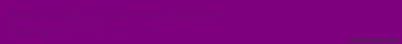 MademoiselleCatherine-Schriftart – Schwarze Schriften auf violettem Hintergrund