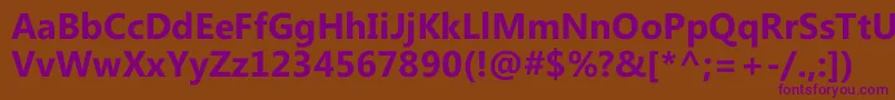 MicrosoftPhagspaBold Font – Purple Fonts on Brown Background