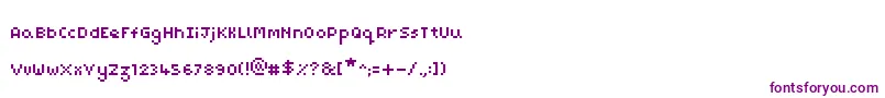 Шрифт PixelMaz – фиолетовые шрифты
