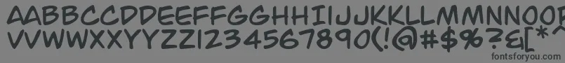 JackArmstrong Font – Black Fonts on Gray Background