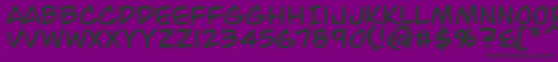 JackArmstrong Font – Black Fonts on Purple Background