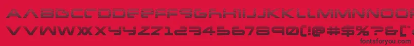 Newmarsscan Font – Black Fonts on Red Background