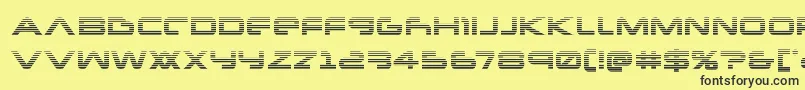 Newmarsscan Font – Black Fonts on Yellow Background