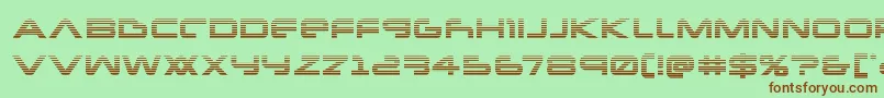 Newmarsscan Font – Brown Fonts on Green Background