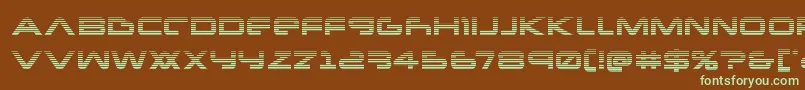 Newmarsscan Font – Green Fonts on Brown Background