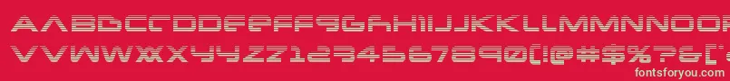 Fonte Newmarsscan – fontes verdes em um fundo vermelho