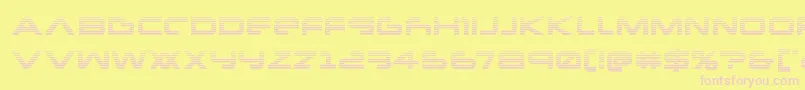 Newmarsscan Font – Pink Fonts on Yellow Background