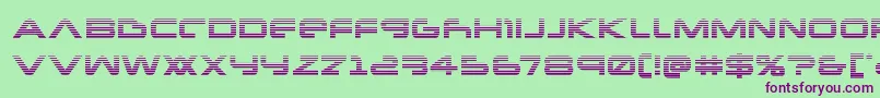 Newmarsscan Font – Purple Fonts on Green Background