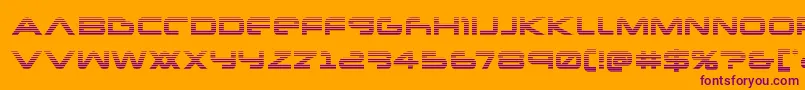 Newmarsscan Font – Purple Fonts on Orange Background