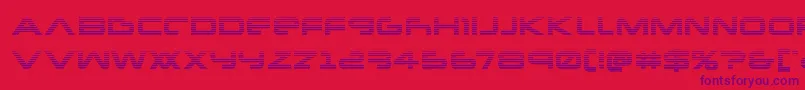 Newmarsscan Font – Purple Fonts on Red Background