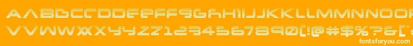 Newmarsscan Font – White Fonts on Orange Background
