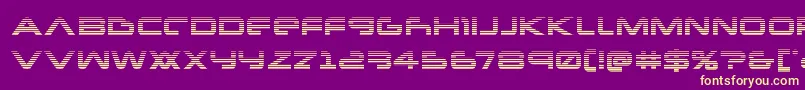 Newmarsscan Font – Yellow Fonts on Purple Background