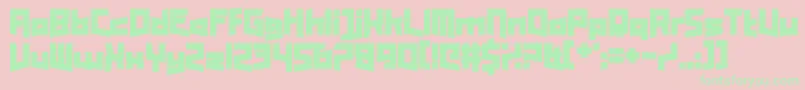 EnterTheHarbinger Font – Green Fonts on Pink Background