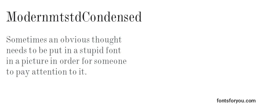 ModernmtstdCondensed Font