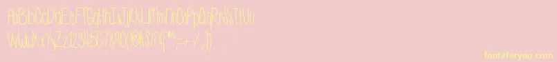 Wassup-Schriftart – Gelbe Schriften auf rosa Hintergrund