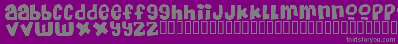 MassiveHeadacheii Font – Gray Fonts on Purple Background