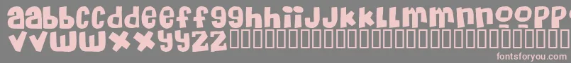 MassiveHeadacheii Font – Pink Fonts on Gray Background