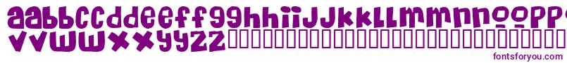 MassiveHeadacheii Font – Purple Fonts on White Background