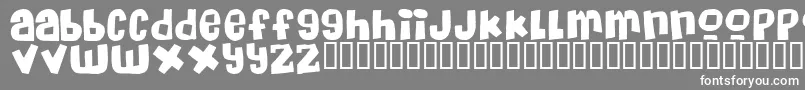 MassiveHeadacheii Font – White Fonts on Gray Background