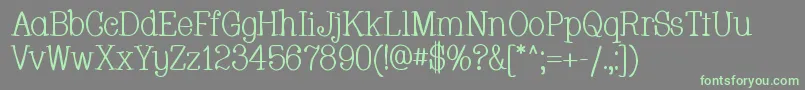 Whackad ffy Font – Green Fonts on Gray Background