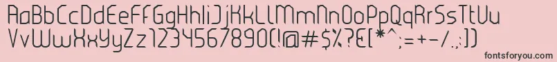 Eclectic Font – Black Fonts on Pink Background
