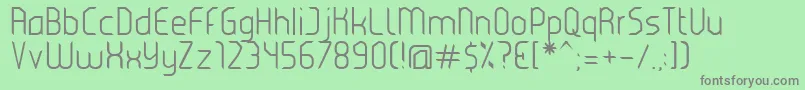 Eclectic Font – Gray Fonts on Green Background