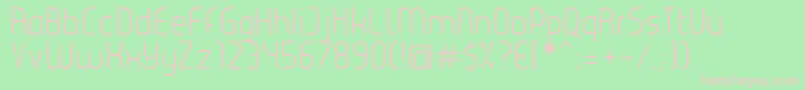 Eclectic Font – Pink Fonts on Green Background